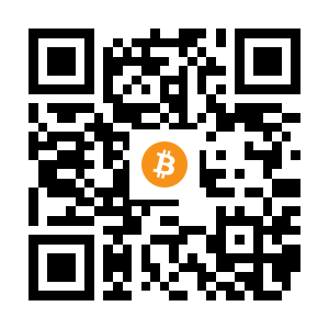 bitcoin:1JjyaWG2fdnCZiNaGb5MhRabrquonm2dNF black Bitcoin QR code
