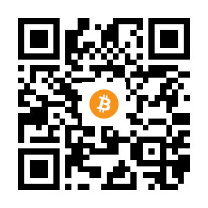 bitcoin:1JkBaMqgTrmLrSmFxE55o1kVurpucRi6eF black Bitcoin QR code