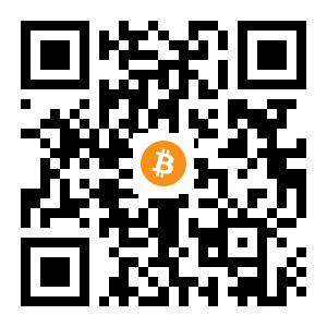 bitcoin:1JkNXDcAaCu6G3VmtSKGWZUvkAABwNLfKU black Bitcoin QR code