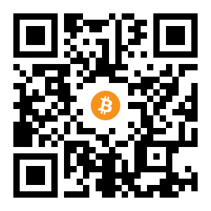 bitcoin:1JkSkT14vsAnnhdMt9FwJCwiuwdcXLMefs black Bitcoin QR code
