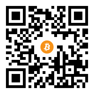 bitcoin:1JmKfA23aYbFjxfzHMsmXDpTsdufaAeCCD black Bitcoin QR code