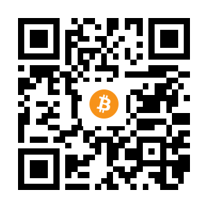 bitcoin:1JoVdjitGcLXbEaqEjG8ZPeGwFriBsbbzj black Bitcoin QR code