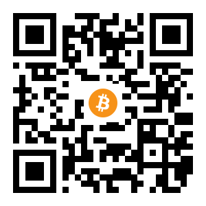 bitcoin:1JoWiQBZ3D86FApJFz7LqoDf5Gm7TprypE black Bitcoin QR code