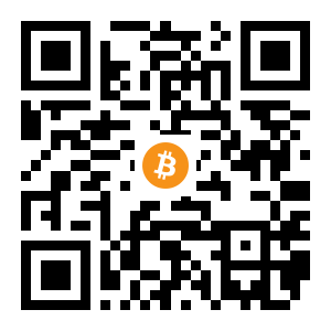 bitcoin:1JoXT6rmbJngU75cz17ZRSDfWiUhmYYFCm black Bitcoin QR code