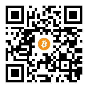 bitcoin:1JpygyZtXMLorNLXFFNb7T8TmpHoqFrrD8 black Bitcoin QR code