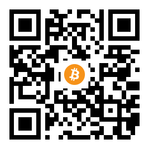 bitcoin:1JqDUf5zGPREe9xdTpggoPoDVjMmNoaMEm black Bitcoin QR code