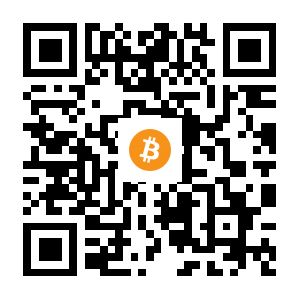 bitcoin:1JqbjpSommDxXJmXYPBXidcAw6ZPmd7v3n black Bitcoin QR code