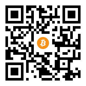 bitcoin:1JtkQad1ayCif97eFkuW6Tu4JsWT1miP6g black Bitcoin QR code