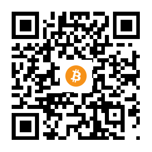 bitcoin:1JtzfwaSidnA1DFNkuZikicAMLzoyYMmtT black Bitcoin QR code