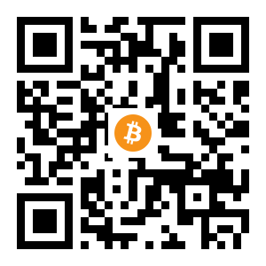 bitcoin:1JuGbLQ91qbCB4v4VPsL8jsfmQZsP6JLgs black Bitcoin QR code