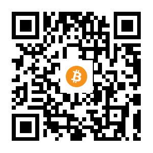 bitcoin:1JuvFTyBJ6PkZ6vxtZP6vncLMNo5Pbz52P black Bitcoin QR code