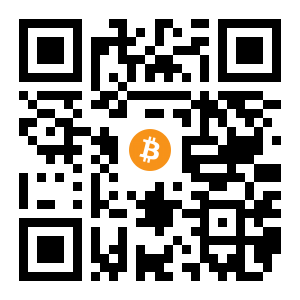 bitcoin:1JuxKNiKZVnuqNw72H7edQiP8X3HBLdeyv black Bitcoin QR code