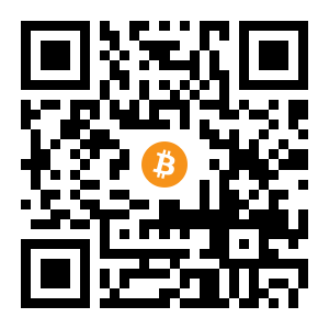 bitcoin:1Jw9kTnBeCRfnmx8sHv9tpJ2oxCR7M72rV black Bitcoin QR code