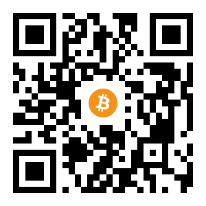 bitcoin:1JwSo5UFRzmf9cJFAKnzMuL9dCrVUaA3mA black Bitcoin QR code