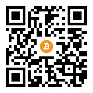 bitcoin:1Jx4wxbSLk5f8A957e41z2DKjXhQvTUhgQ black Bitcoin QR code