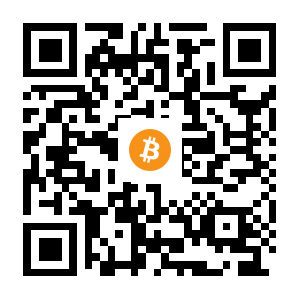 bitcoin:1JxA3qCnkxupdz6fjwz4U6PdivJpREvafr black Bitcoin QR code