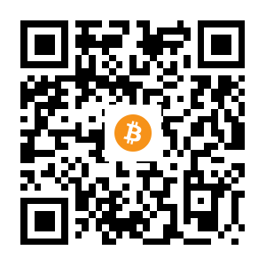 bitcoin:1JxS3rZyzwyV7AhpBMtP6MbKCD3sAPyUYv black Bitcoin QR code