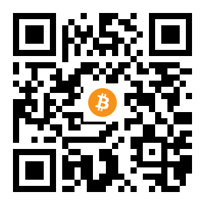 bitcoin:1JzeXDXqkV9AvbuQUGPNuMQRsRrSbPS1oG black Bitcoin QR code