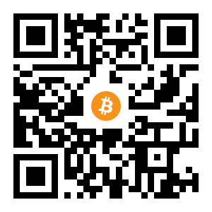 bitcoin:1K2AcbVo2vMuCjTE6cN3vrMVFYjSec4gzd black Bitcoin QR code