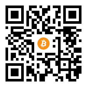 bitcoin:1K3QouMPf7UYdoeQ7Ds5yJGY4SYimKSebp black Bitcoin QR code