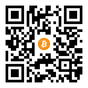 bitcoin:1K479XiphCkymK4uTQ59knrWV3X1ByYYSx black Bitcoin QR code
