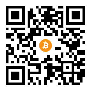 bitcoin:1K58XmuBKkBYGvv3ivXRyNULq39QYv5BYd black Bitcoin QR code