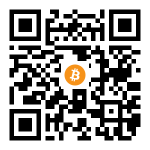 bitcoin:1K5CFZTpcNMPuXGeosTZx8r82aRpycbfeR black Bitcoin QR code