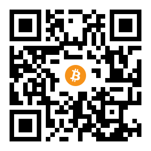 bitcoin:1K5uYeJrQhTZCho2YMFkNfZvdTVsFP3gwi black Bitcoin QR code