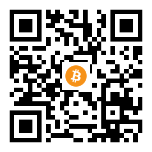 bitcoin:1K6GM77NGezy4MNQ7Z7m1UaEjgAdtax8iX black Bitcoin QR code