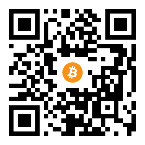 bitcoin:1K6MN8qe3oVzKGhSitq8D6vifroy4PBkwb black Bitcoin QR code