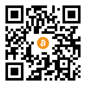 bitcoin:1K6bwQZzZurVj1hc373GoeW5DGyXCo4iJZ black Bitcoin QR code