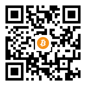 bitcoin:1K8XzeRrUcDWGo4norZC4QUkBcmSyF2NiH black Bitcoin QR code