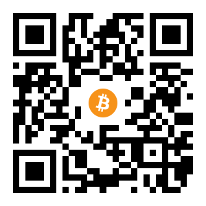 bitcoin:1K8YNKvHFDaco2SuTS7qvGpZBVpmZWuDm8 black Bitcoin QR code