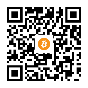 bitcoin:1KBkAwhfzbAsw9B8ticfYnBBXy8ov82aGw black Bitcoin QR code