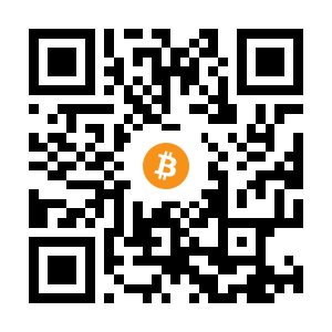 bitcoin:1KBr7FDtqHb19aNu6wD4zMb574XXbny6ZV black Bitcoin QR code