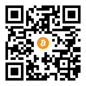 bitcoin:1KDfeMhfVxcRfoH1FMLySD6D7euSVGsZPP black Bitcoin QR code