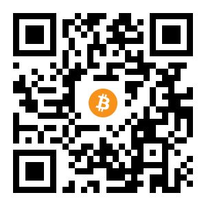 bitcoin:1KFginMfrymiQq8s6A2BERZC19YGNqW1Zk black Bitcoin QR code