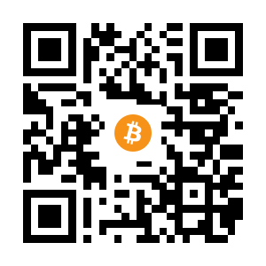 bitcoin:1KGdoovXkmivQfqvCFth4wD355CnasYdpB black Bitcoin QR code