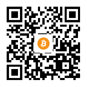 bitcoin:1KHES1WQKsq52WSi9C4RASzPt79tDTmbZ black Bitcoin QR code