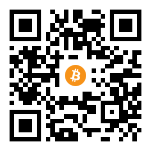 bitcoin:1KHmwssUTrvVSSbHVuGrHBFJ489Qe1HwMn black Bitcoin QR code