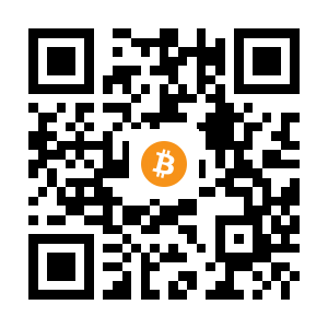 bitcoin:1KJudRk31qKHW7FdhiVgLXhxjZX1ggTp7g black Bitcoin QR code