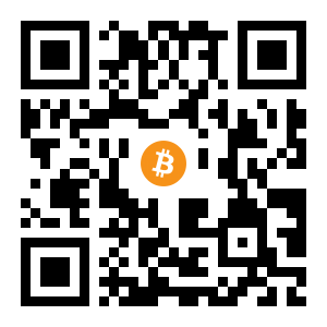 bitcoin:1KKSrLvKAC62BgMsgrcuueifAuByhzKYnz black Bitcoin QR code