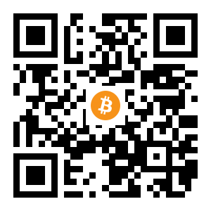 bitcoin:1KMdx7MjVWbXkBbpx5V4YPxsUTBSrzgmHE black Bitcoin QR code