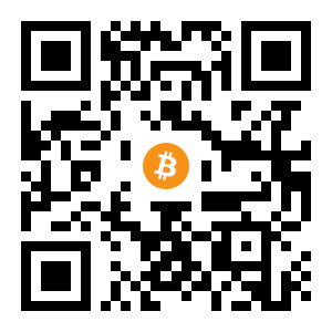 bitcoin:1KNk66zzxheBAcAZZpcMCHozXWdQ7ZCjqK black Bitcoin QR code
