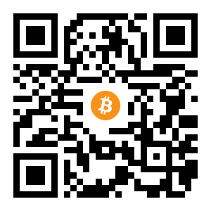bitcoin:1KPrqAyKYzsMBp8bnakM1jnRQR8atndSq1 black Bitcoin QR code