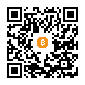 bitcoin:1KRGxT4LLBijtiburLMnTi3AWLTzRKS6Ak black Bitcoin QR code