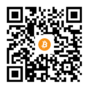 bitcoin:1KRMfCa8FENgMQte3gUmbgT25591hecBv black Bitcoin QR code