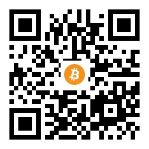 bitcoin:1KTNqZFFTEm37CqoTmSaHff1NEQVmssAur black Bitcoin QR code
