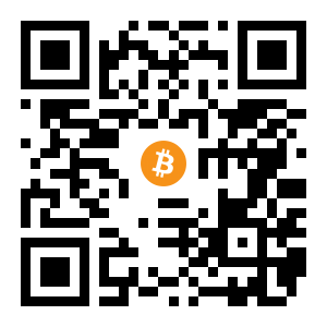 bitcoin:1KTshmZJ1uEpHXL4HBTf6bosmUhFx8RRdD black Bitcoin QR code