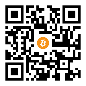 bitcoin:1KUjPaK9Z83gehrqdBenTbY9Sus68LSVvb black Bitcoin QR code
